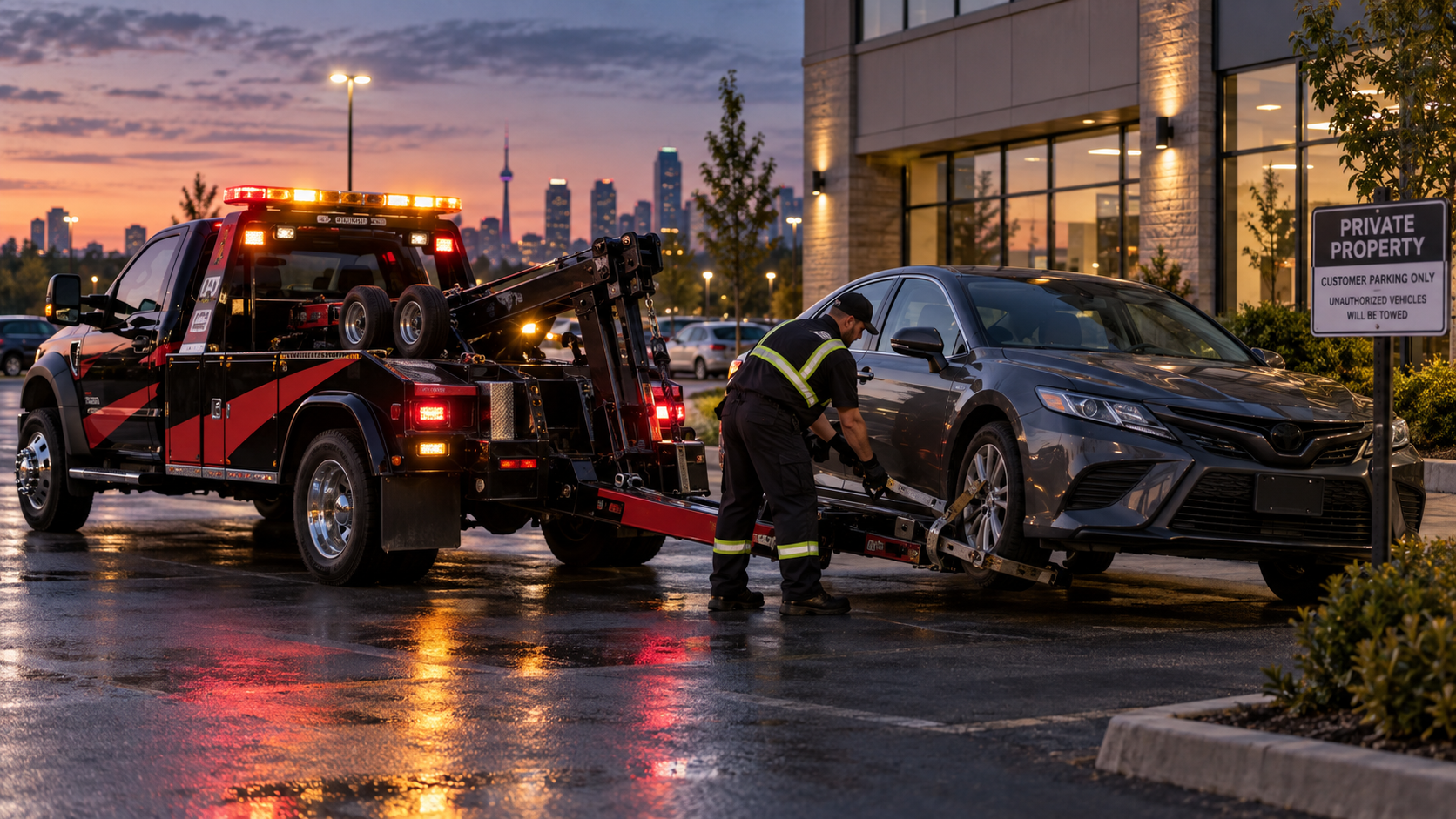 Authorized vehicle removal from private property